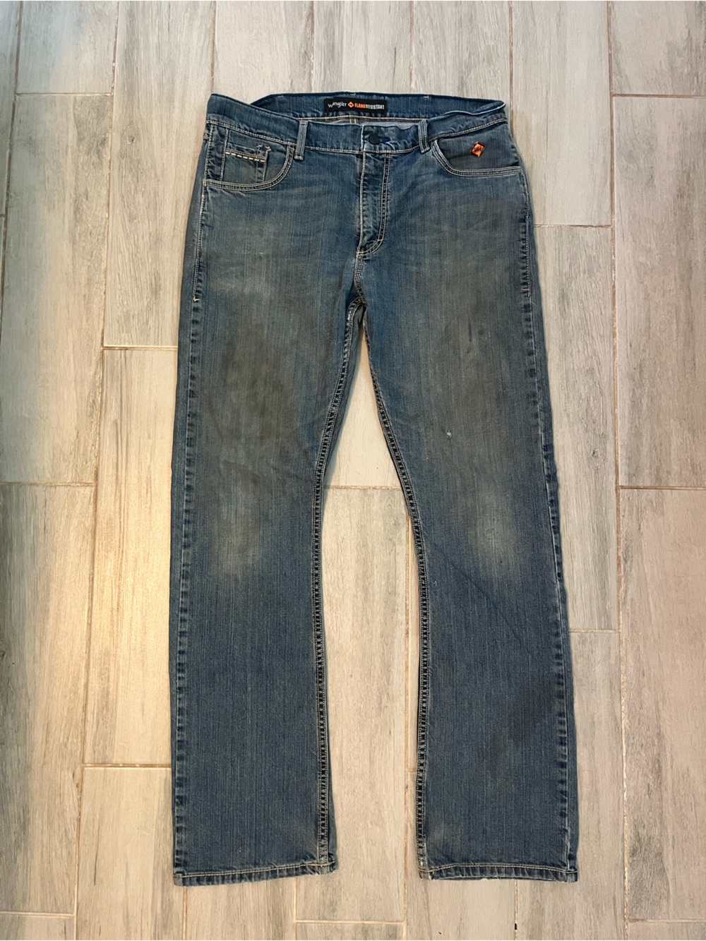 Men's Wrangler FR 35x36 bootcut Jeans